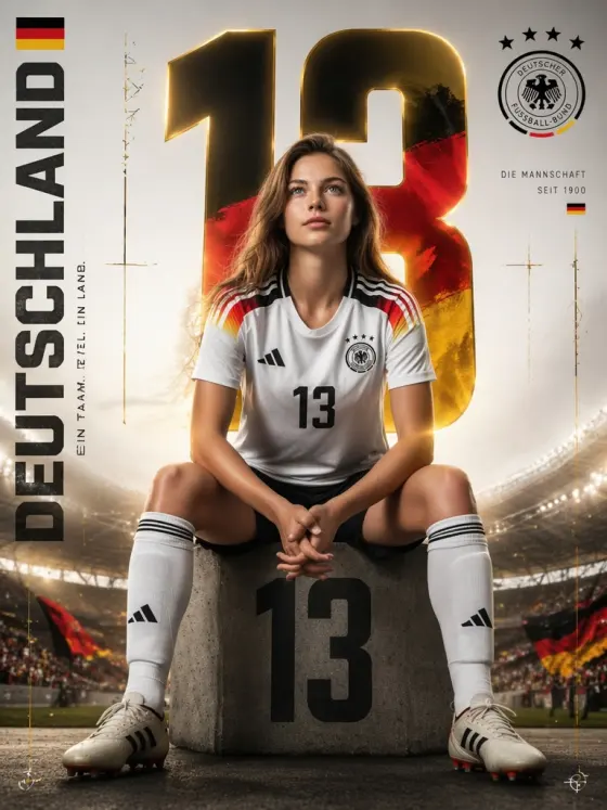 Kit Supporter Allemagne WM 2026 – Couronne, Bandeau, Bracelets, Lunettes, Sifflet, Tatouages, Noir-rouge-or
